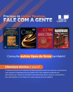 PRECISOU DE LIVROS TÉCNICOS, FALE COM A GENTE.